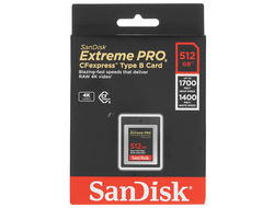 Карта памяти SanDisk 512GB Extreme PRO CFexpress Card Type B (SDCFE-512G-GN4NN)