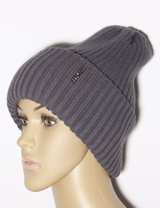 Екатеринбург. Шапка женская "Резинка" 840 персик, красная, голубая, бежевая, кофе, пудра, графит, хаки, св.бежевая, желтая, чёрная, ваниль