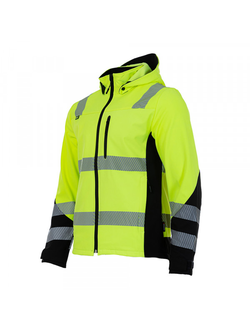 Сигнальная куртка-софтшелл Brodeks KS 227, желтый/черный