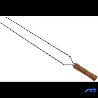 Tramontina шампур двойной Churrasco 65 см, нерж. сталь, дер. ручка  26419/065