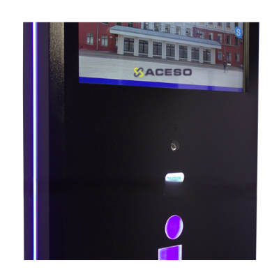 Терминал информационный «Tactile-VERT-1(43)V», тактильно-сенсорный, со стандартным ПО, с интегрированным комплексом видеокамер, М3