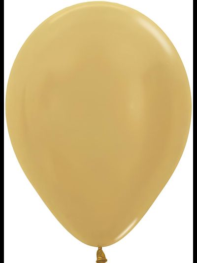 Воздушный шар золотой металлик