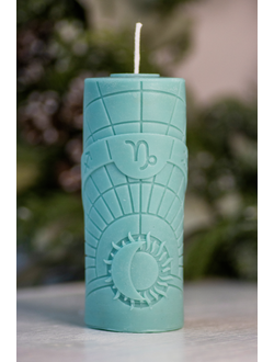 Свеча "Козерог" Бирюза (декабрь-январь)