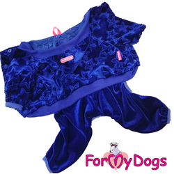FOR MY DOGS костюм для собак велюровый синий