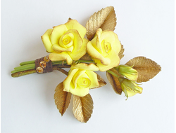 "Клеопатра". Заколка/брошь/гребень.