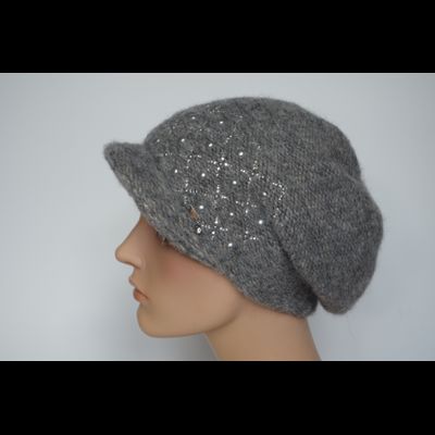 Серая кепка вязаная Vizio Италия 8041 W