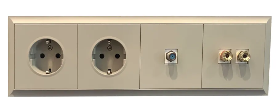 Розетки и выключатели Rikett Classic латте