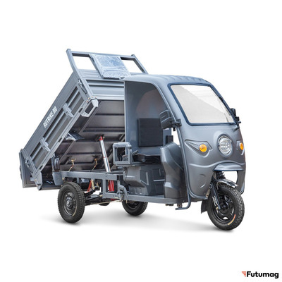 Грузовой электротрицикл Rutrike D5 1700 КАБИНА серый