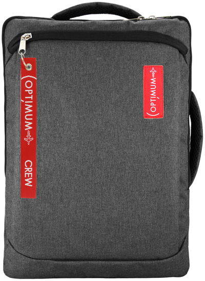 Рюкзак сумка для ноутбука 15.6 - 17.3 дюймов Optimum, темно-серый
