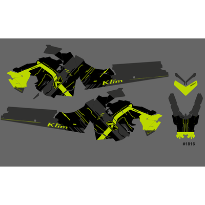 Наклейки на снегоход Polaris Axys 2016 2017 2018 2019 2020 #1816