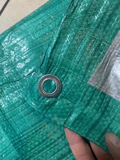 Тент Тарпаулин 15 x 20 м , 90 г/м2 , шаг люверсов 1 м строительный защитный укрывной купить в Москве