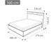 Кровать "legno" 160х200 см