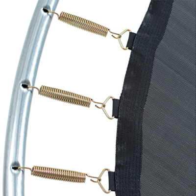 Батут DFC Trampoline Fitness с сеткой 14ft (синяя)