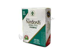 Аюрведические сигареты "Nirdosh" ЛЕДЯНАЯ МЯТА без никотина, 20 штук в пачке