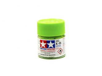 X-15 LIGHT GREEN GLOSS, ACRYLIC PAINT MINI 10 ML. (СВЕТЛЫЙ ЗЕЛЁНЫЙ ГЛЯНЦЕВЫЙ) TAMIYA