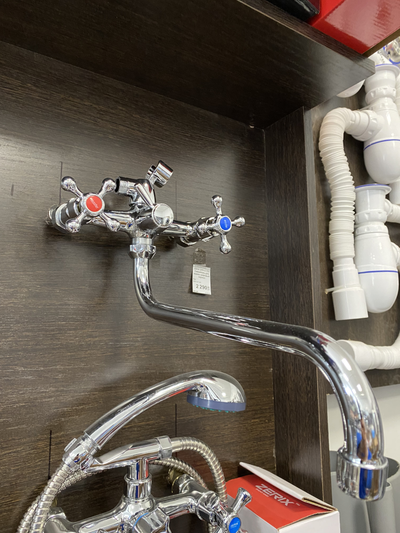 Смеситель для ванной с душем и лейкой МАСТЕР 141 керамика VEGA дешевый