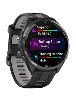 Умные часы Garmin Forerunner 965 Black / Powder Gray DLC Titanium