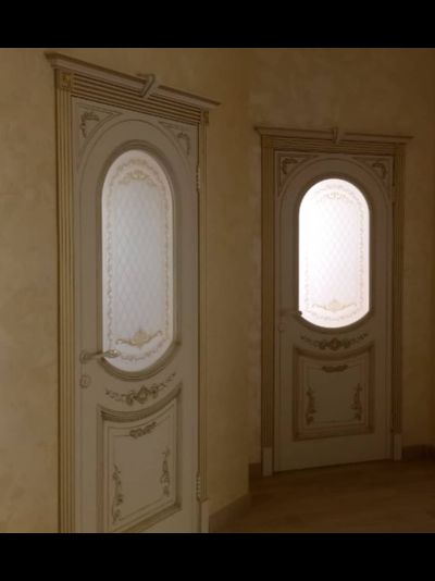 ТАНДОР. БАГИРА. СЛОНОВАЯ КОСТЬ--ПАТИНА ЗОЛОТО. ПОЛОТНО ОСТЕКЛЕННОЕ