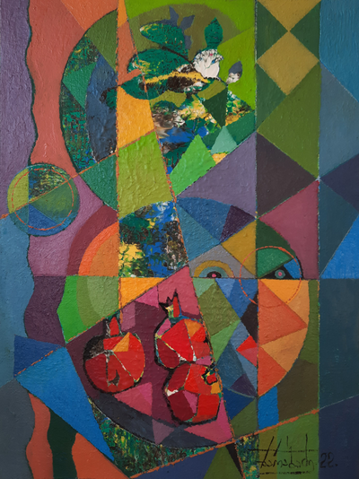 Имерети (Грузия). Диптих. 2022. Холст, масло. 80х120 см.