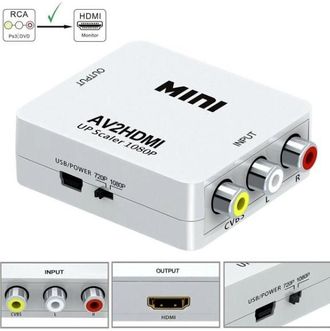 OT-AVW52 переходник AV2HDMI (гнездо HDMI выход - гнезда 3*RCA)