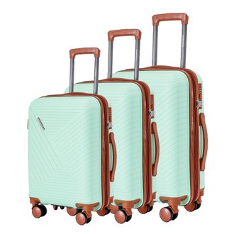 Комплект из 3х чемоданов Somsonya Sydney Полипропилен S,M,L мятный