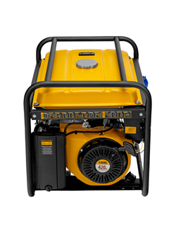 Генератор бензиновый GE 6900, 5.5 кВт, 220 В/50 Гц, 25 л, ручной старт Denzel