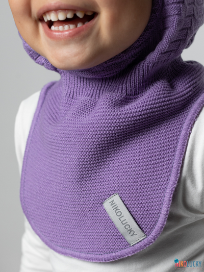 Шапка-шлем 24201-05 х/б подклад, фиалковый 52-54