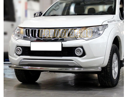 Защита переднего бампера d60 для Mitsubishi L-200 (2015-2019)