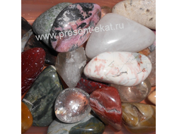 Коллекционные камни в виде галтовки
