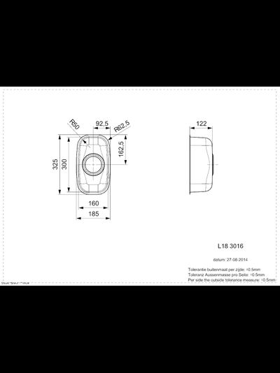 Мойка Reginox L18 3016 OKG lux