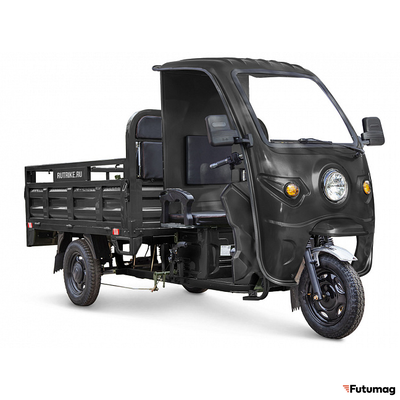 Грузовой электротрицикл Rutrike D4 NEXT КАБИНА 1800 60V1200W черный