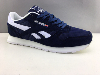 Reebok Classic СИНИЕ с белым, ЗАМША (40-46) АРТ. S233