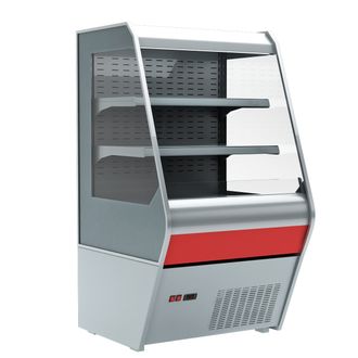 Холодильная горка Carboma 1260/700 ВХСп-1,3 (стеклопакет, +2...+7 C, 1292x700x1260 мм)
