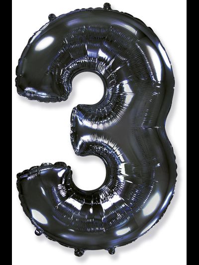 Цифра 3 Чёрная