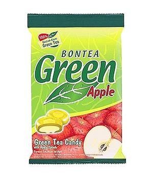 Леденцы Зелёный Чай с яблоком BONTEA GREEN TEA APPLE CANDY, 125 гр