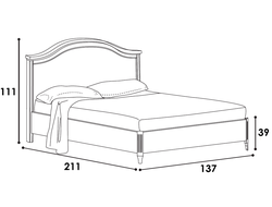 Кровать "Gendarme" Ricordi 120х200 см