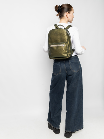Женский кожаный рюкзак Albiate Premium gold kiwi (арт. 
3103-59)