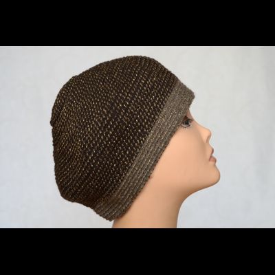 Тюбетейка вязаная для женщин Vizio Италия 6318 коричневая