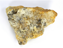 Барит, включения других минералов, Белореченское месторождение, Адыгея, Северный Кавказ, Россия (82*60*52 мм, вес: 419 г) №21526