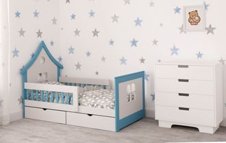 Кроватка «Little Home 1» (голубая)