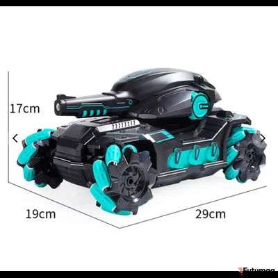 Танк на радиуправлении с гидрогелевыми пульками Fighter Гидротанк 4WD Синий