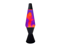 Лава лампа оранжевая/фиолетовая (black) 38 см