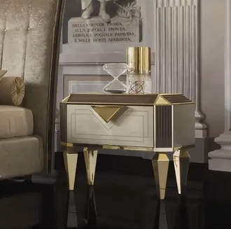 ТУМБА ПРИКРОВАТНАЯ ADORA DIAMANTE (L74*P47*H64) arredoclassic