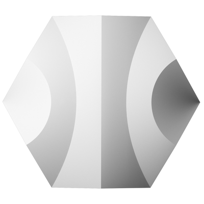 Стеновая панель Bello Deco СП18, 3D, дюрополимер, влагостойкая, под покраску, 62х54х6,5см