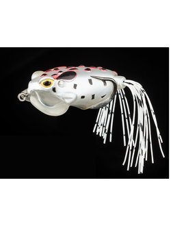 Воблер ThunderFrog Fishing (лягушка) с жабрами 13гр, 5,5см,  белая с красными пятнами