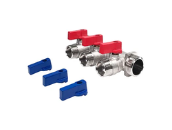 Коллектор STI с шаровыми кранами 3/4", 3 отвода 1/2"