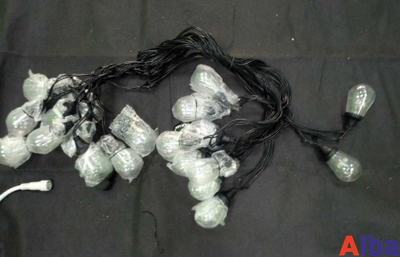 Ламполайт 10*0,2 м, черный провод