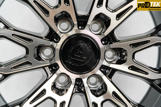Комплект дисков R18 8,5J ET+20 6*139,7 Showy EVO Черный с полированными лучами (R611)