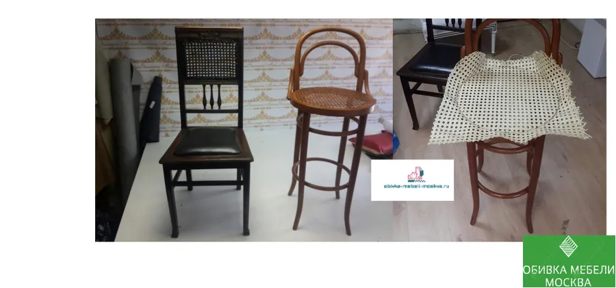 Перетяжка ротанга на стульях
☎ 