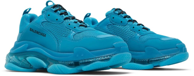 Balenciaga Triple S Sneaker Clear Sole Blue женские